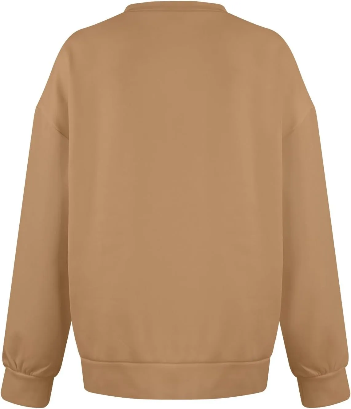 V Neck Sweatshirt Women Fleece Pocket Cute Sweatshirts No Hood Oversized Comfy Hoodie Y2k Soft Winter Clothes