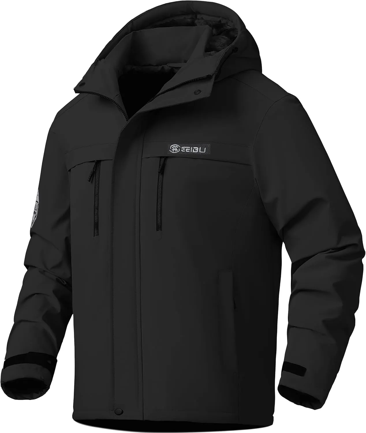 V.A.TOR 189 UNCO&BOROR Men's Winter Thermal Insulated Ski Jacket,Waterproof Coat with Hood for Hiking & Snowboarding