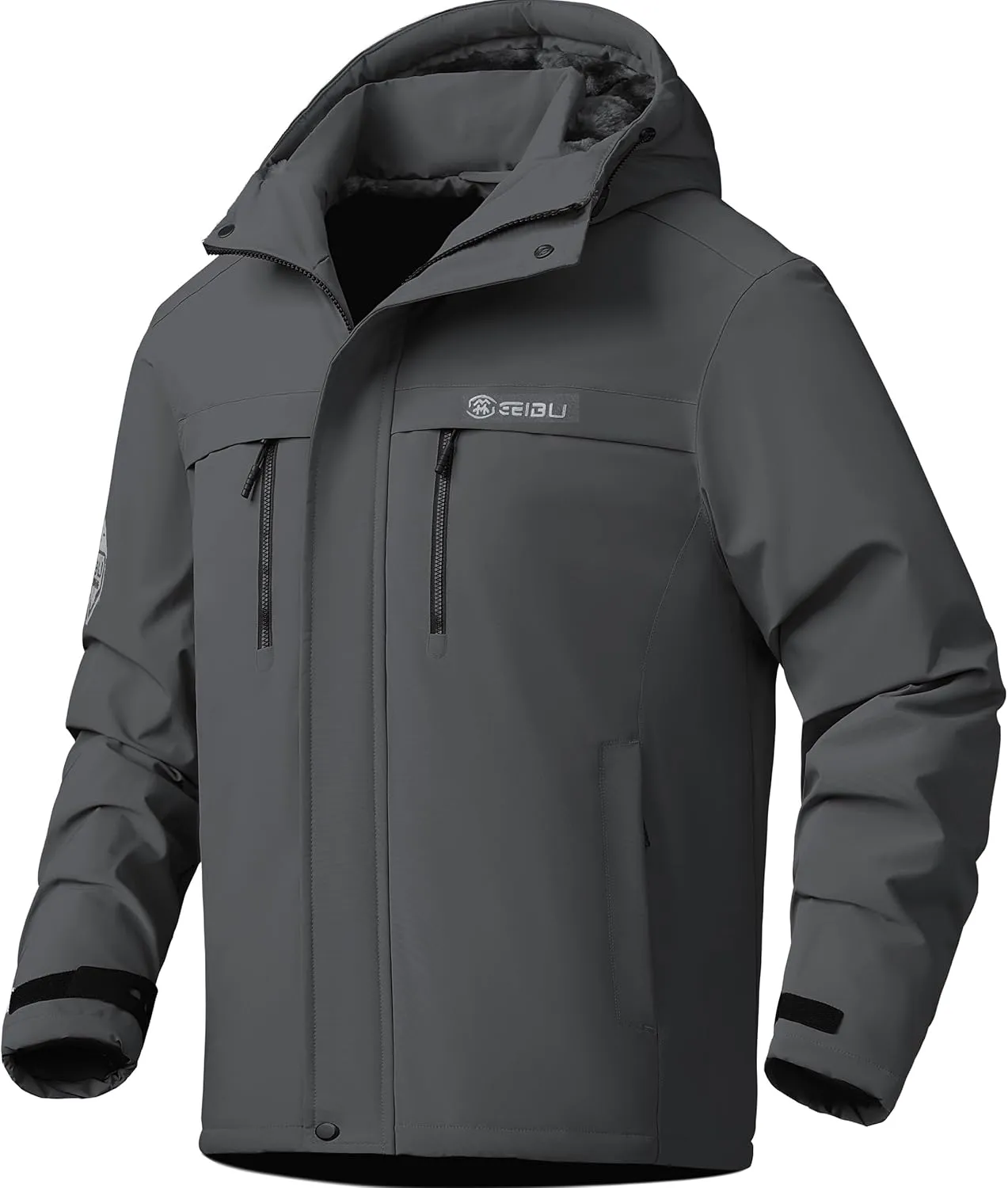 V.A.TOR 189 UNCO&BOROR Men's Winter Thermal Insulated Ski Jacket,Waterproof Coat with Hood for Hiking & Snowboarding