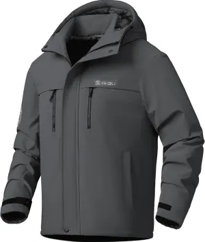 V.A.TOR 189 UNCO&BOROR Men's Winter Thermal Insulated Ski Jacket,Waterproof Coat with Hood for Hiking & Snowboarding