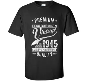 Vintage 1945 T-Shirt. Birthday Gift For 71 Years old.