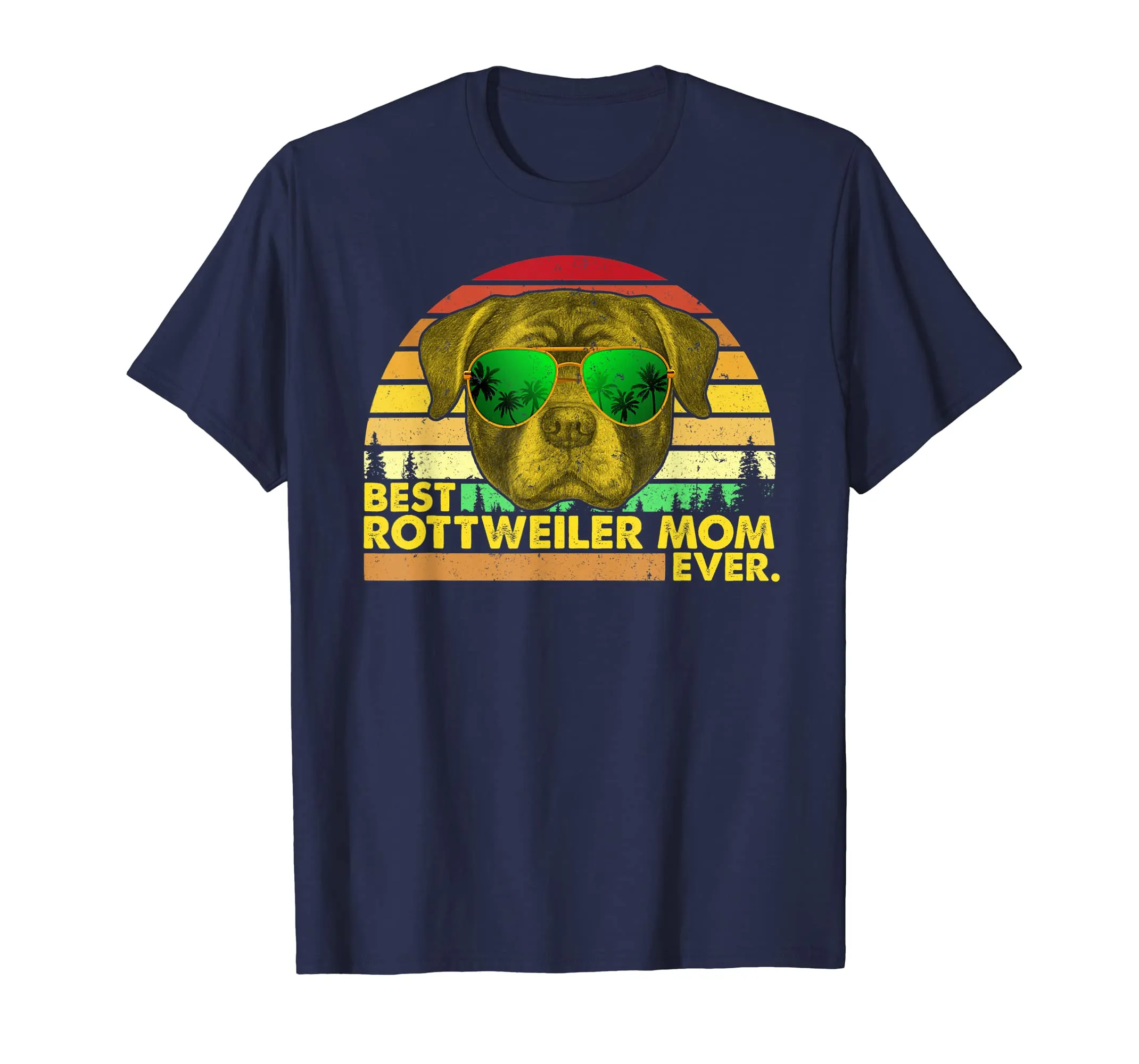 Vintage Best Rottweiler Mom Ever Dog Mommy Mother T-Shirt
