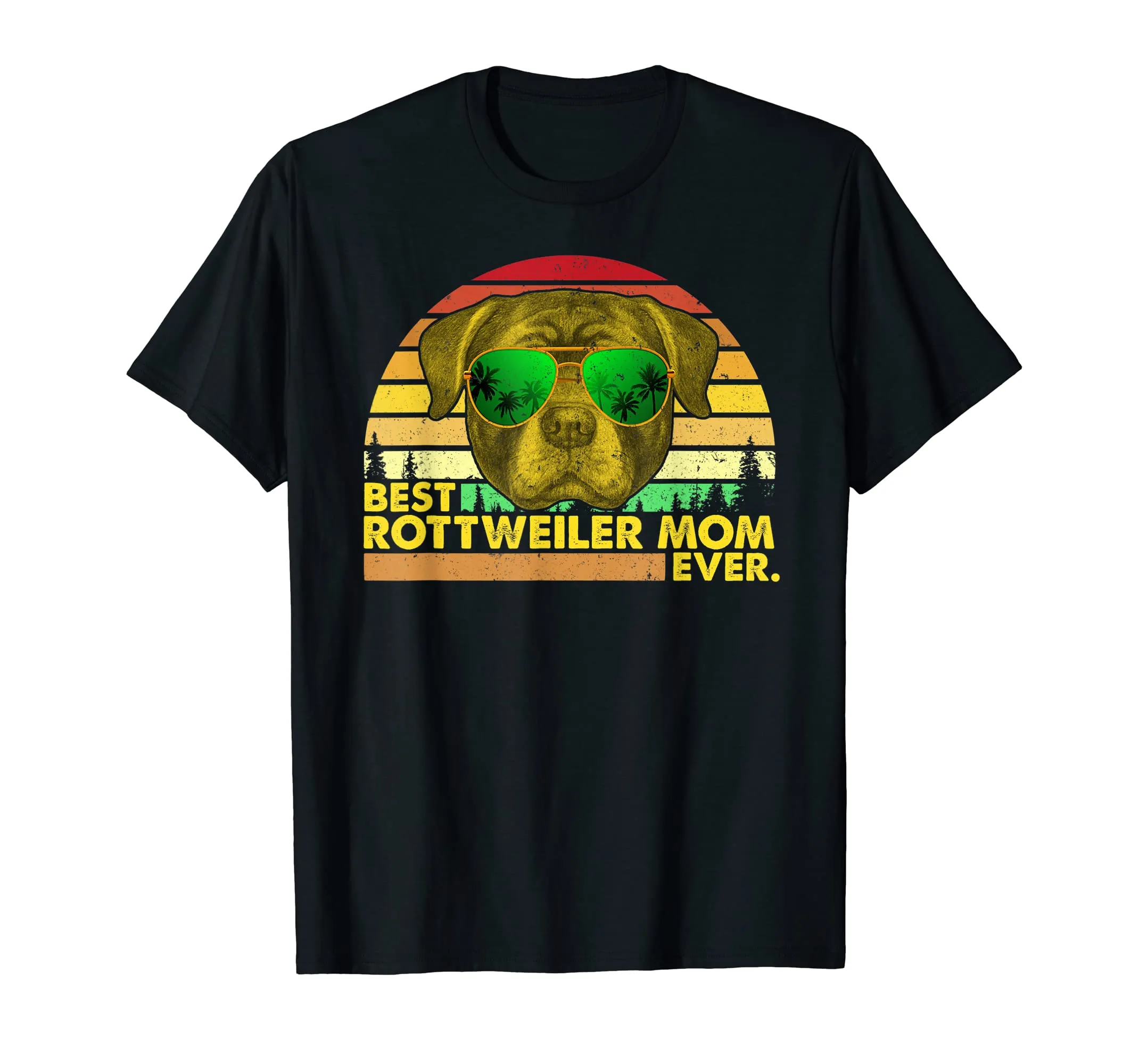 Vintage Best Rottweiler Mom Ever Dog Mommy Mother T-Shirt