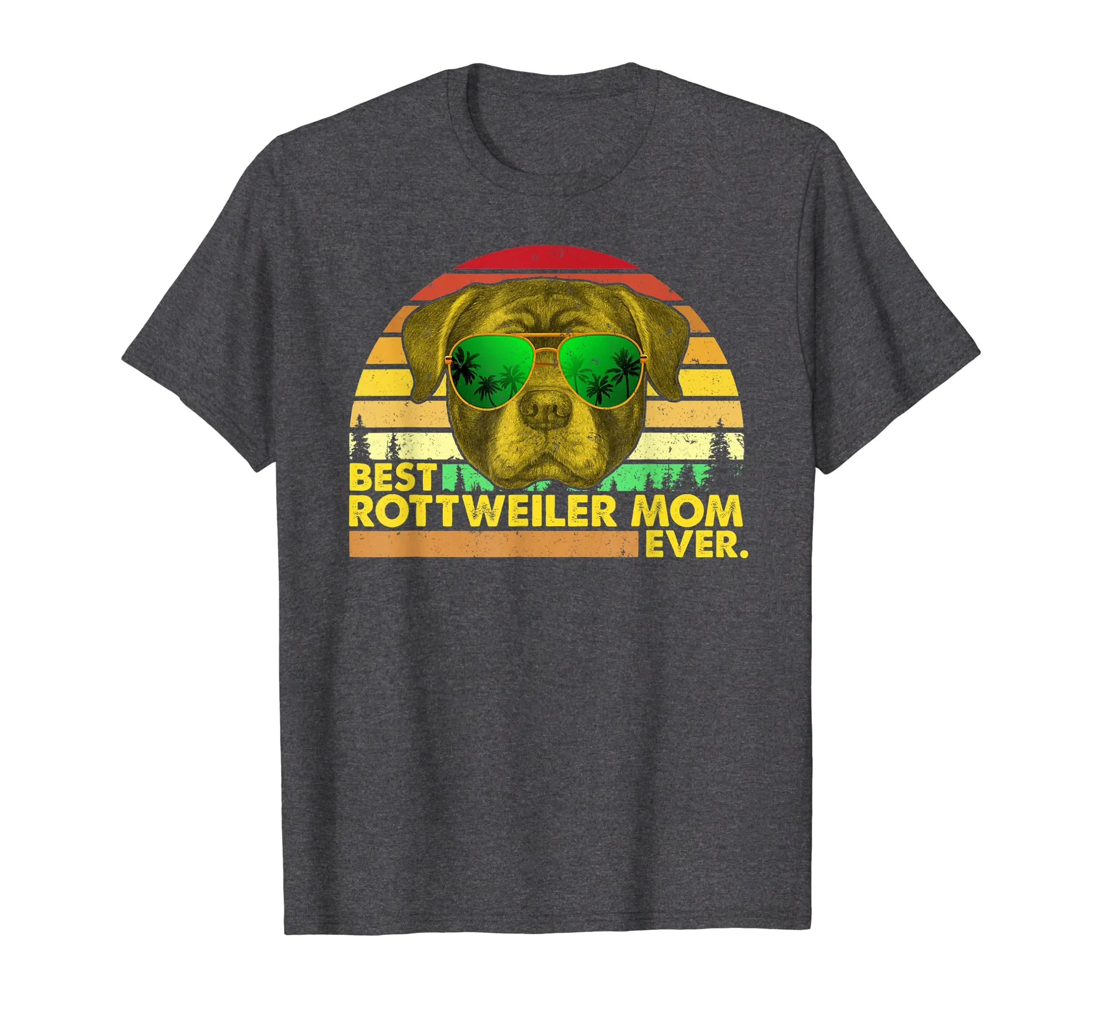 Vintage Best Rottweiler Mom Ever Dog Mommy Mother T-Shirt