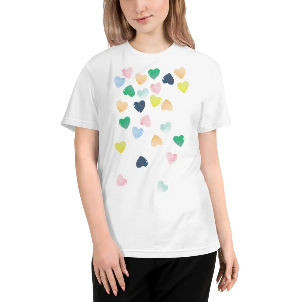 WATERCOLOR CASCADING HEARTS