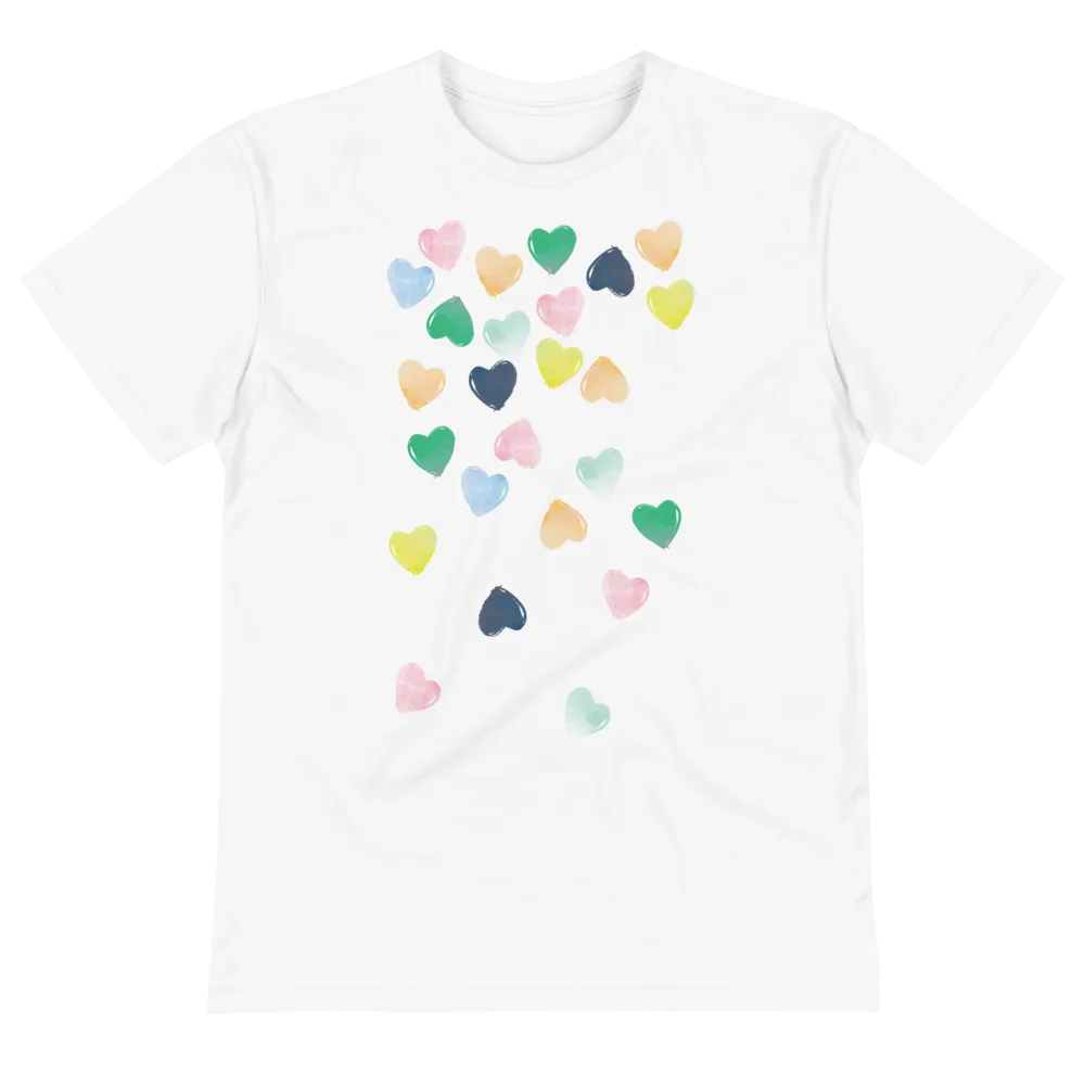 WATERCOLOR CASCADING HEARTS
