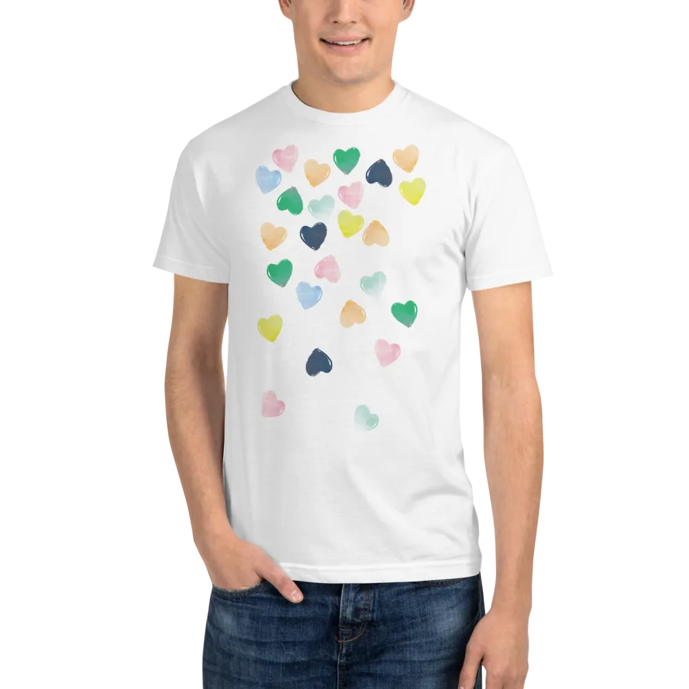 WATERCOLOR CASCADING HEARTS