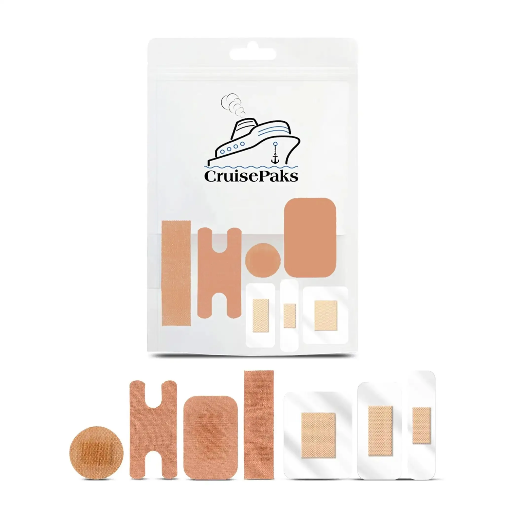 Waterproof Bandages, Cruise Essentials Refill Kit | Deluxe | Waterproof Bandages