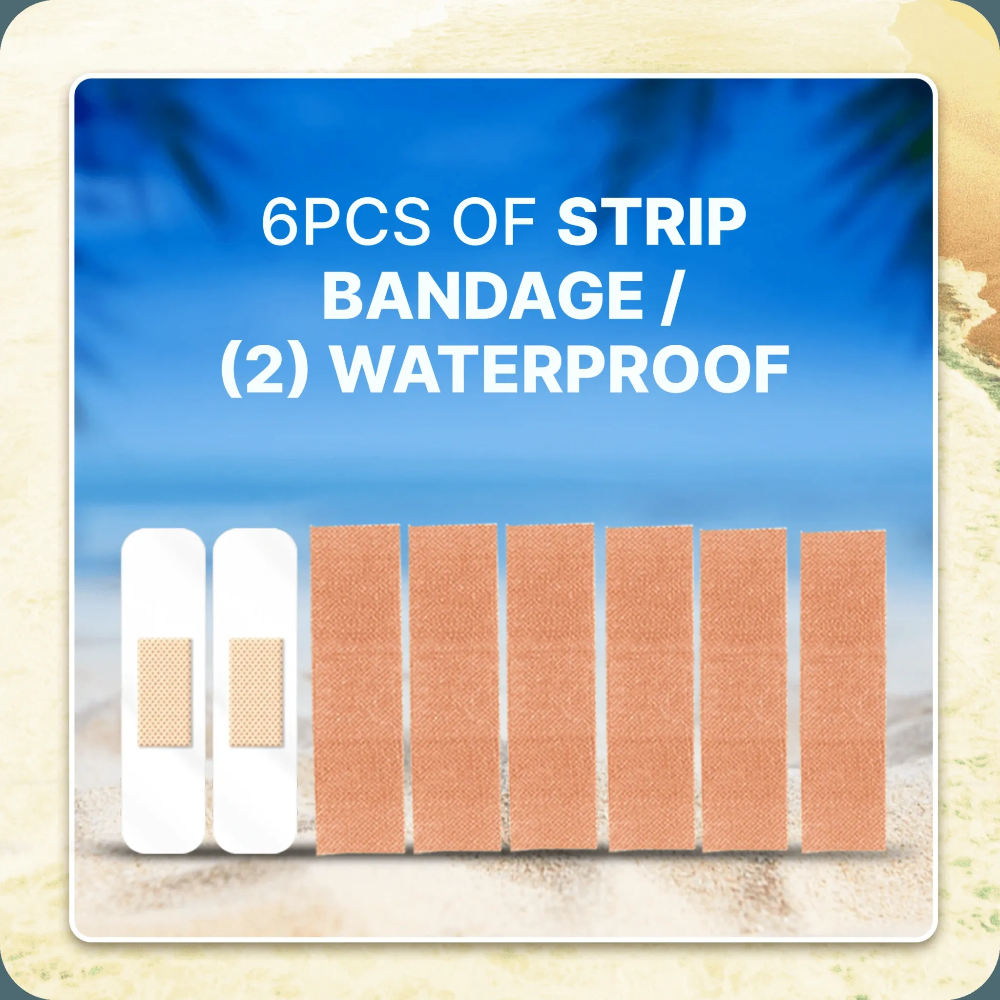 Waterproof Bandages, Cruise Essentials Refill Kit | Deluxe | Waterproof Bandages