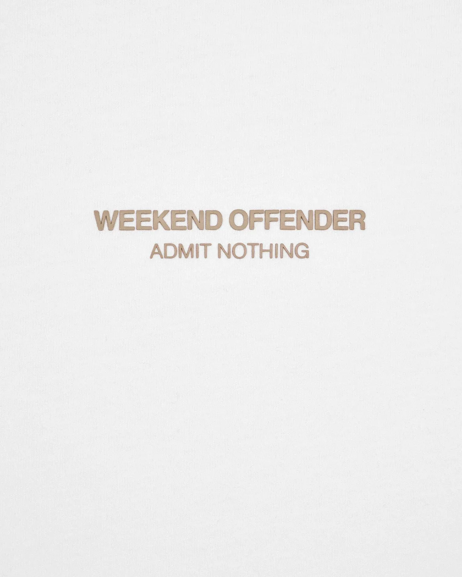 Weekend Offender Millergrove T-Shirt White/Mocha Brown