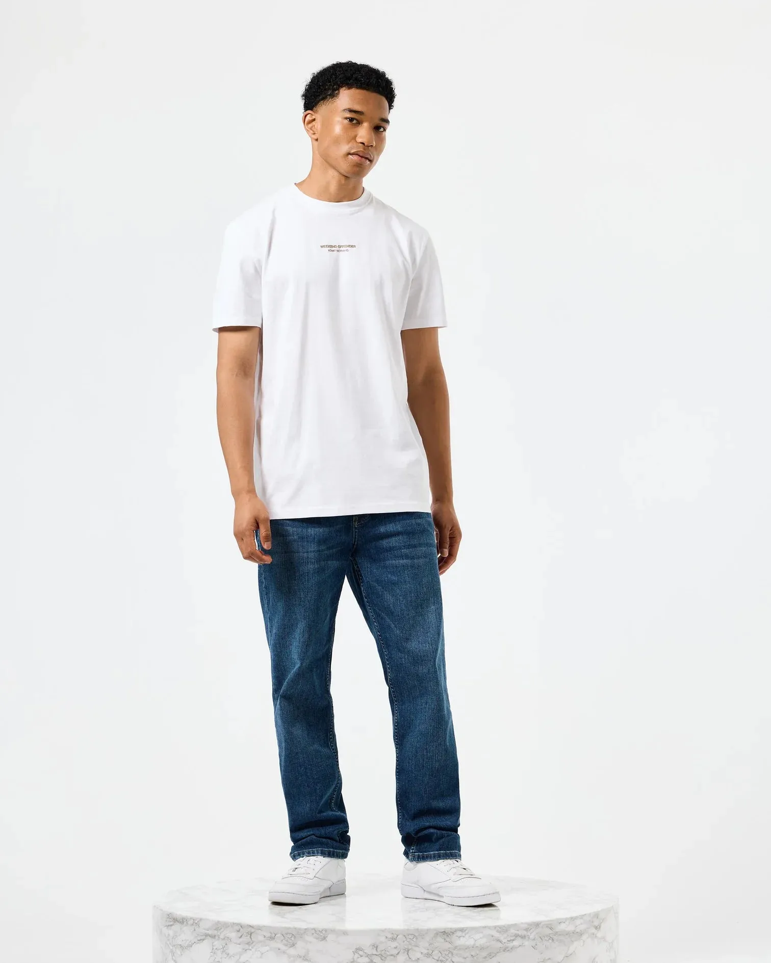 Weekend Offender Millergrove T-Shirt White/Mocha Brown