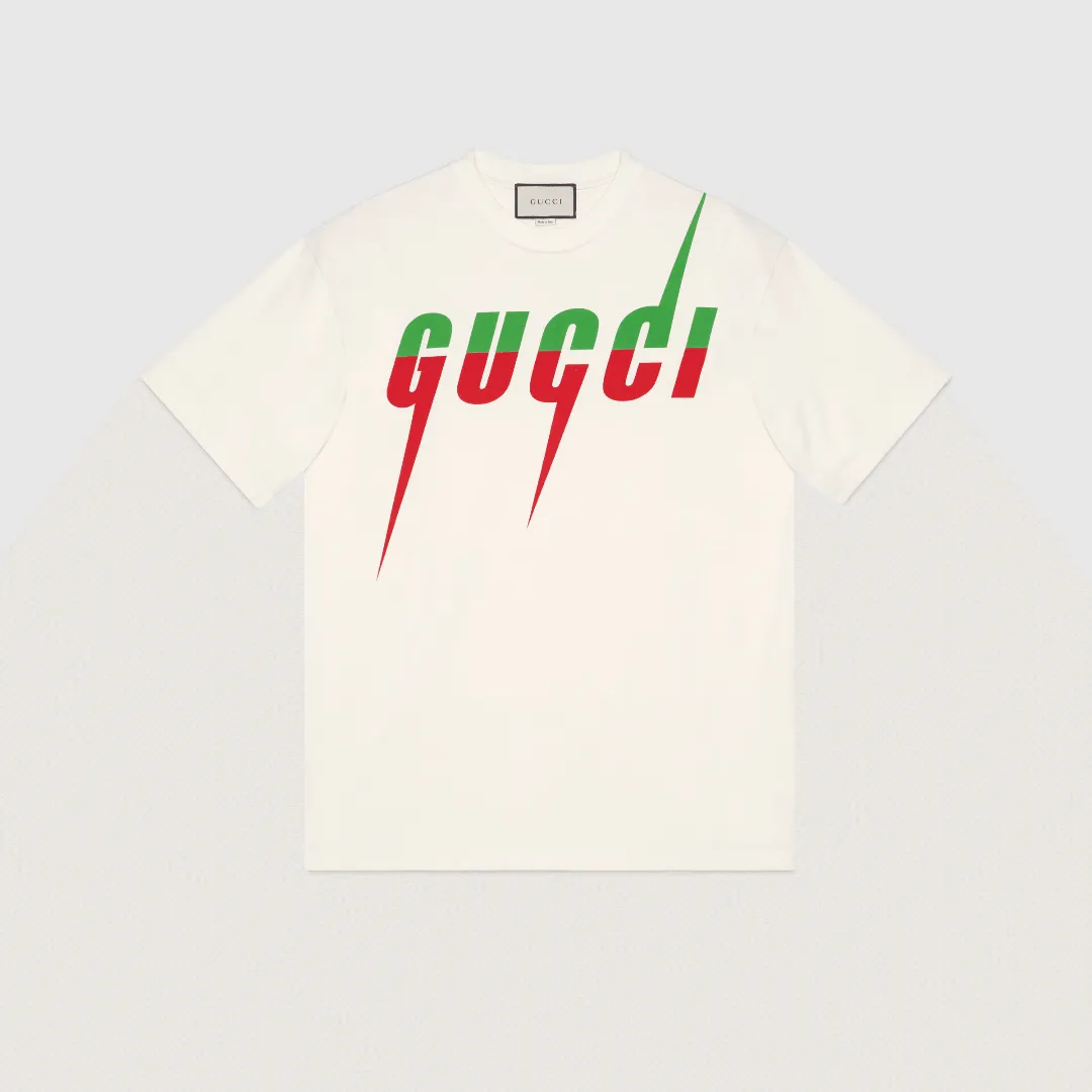 White Blade Print T-Shirt