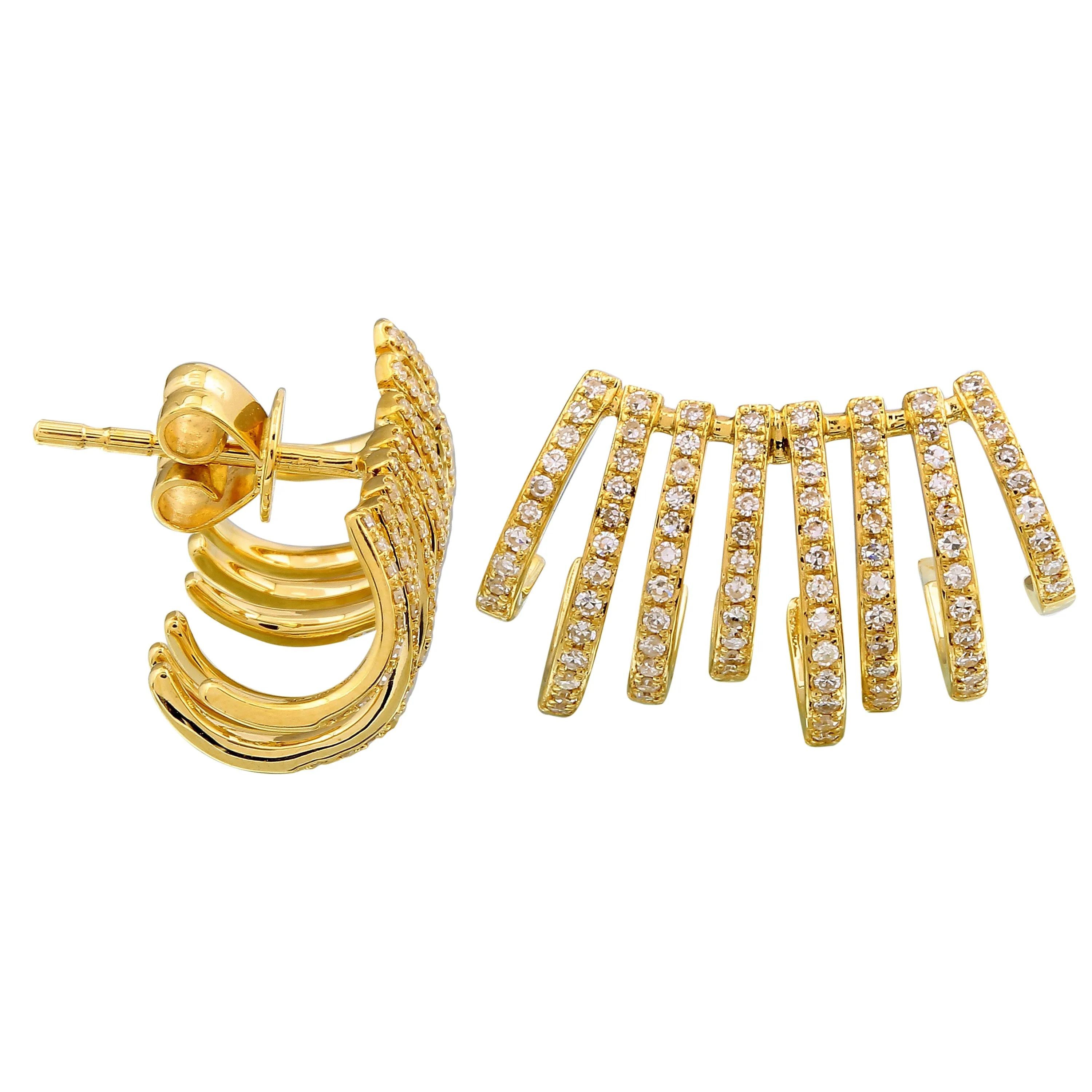 Wide Caged Lobe Cuffs