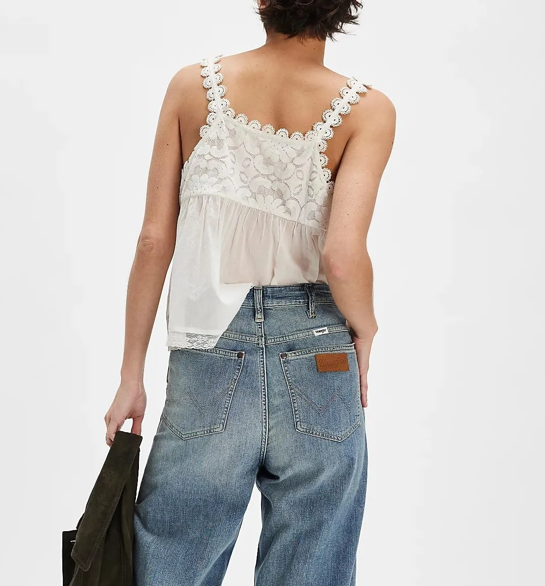 Women Lace Trim Tank Tops Y2k Tie Front Semi Sheer Crop Vest Cute Sleeveless Scoop Neck Flowy Cami Shirt