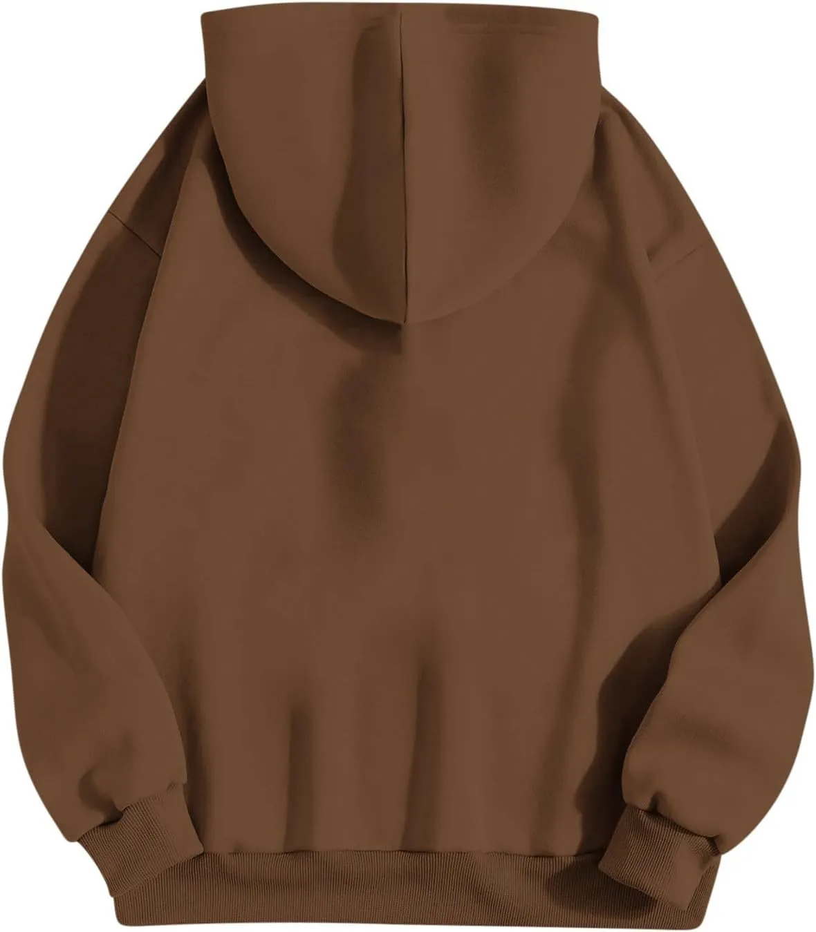 Women Plain Oversized Hoodies Crewneck Hooded Sweatshirt Y2K Cute Pullover Sweater Comfy Fall Outfits Clothes 2024