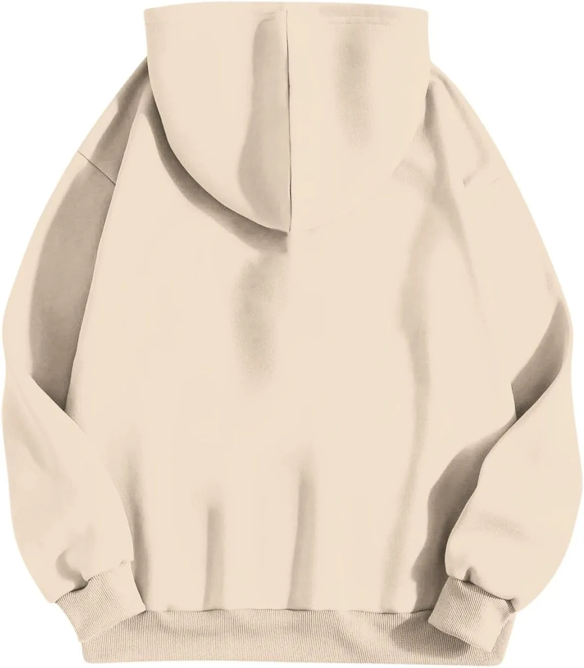 Women Plain Oversized Hoodies Crewneck Hooded Sweatshirt Y2K Cute Pullover Sweater Comfy Fall Outfits Clothes 2024