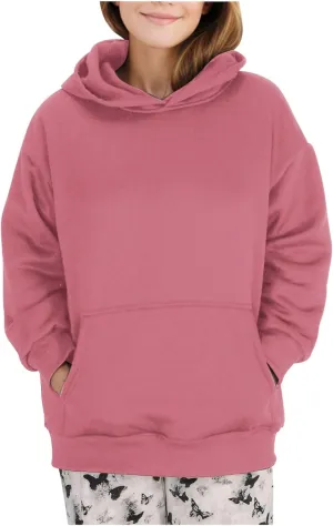 Women Plain Oversized Hoodies Crewneck Hooded Sweatshirt Y2K Cute Pullover Sweater Comfy Fall Outfits Clothes 2024