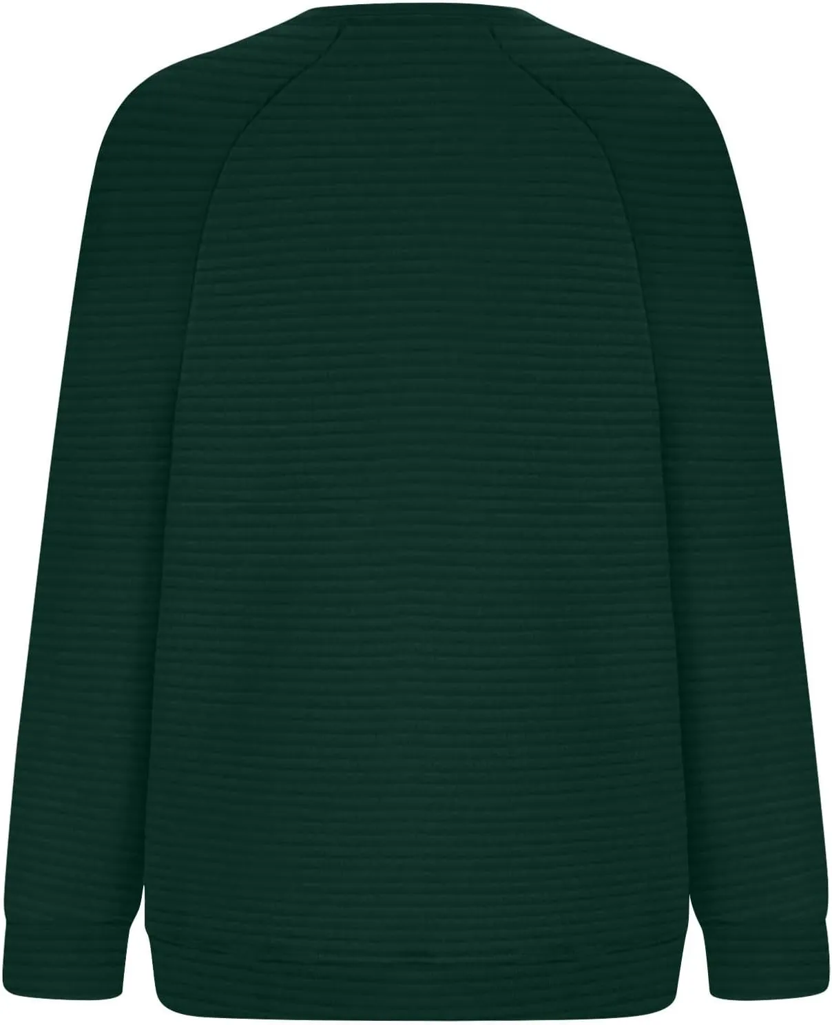 Women Sweatshirts Trendy Comfy Baggy Raglan Sleeve Crew Neck Blouses Shirts Solid Color Loose Fitting Lounge Tops