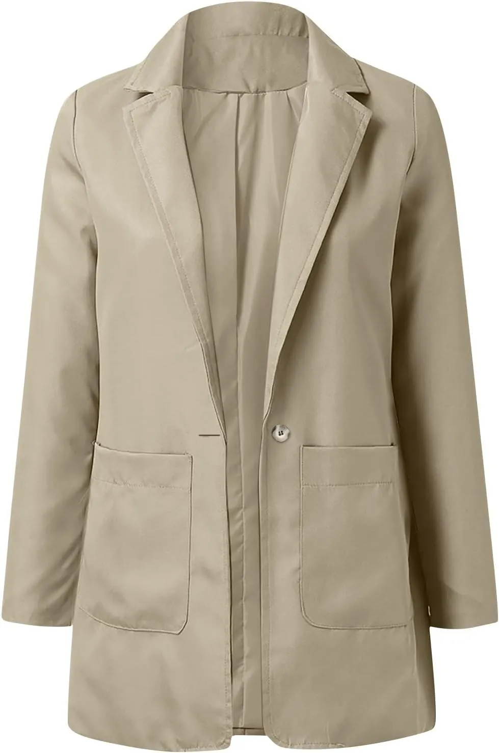 Womens Casual Blazers 2024 Winter Open Front Long Sleeve Work Office Suit Jackets Blazer