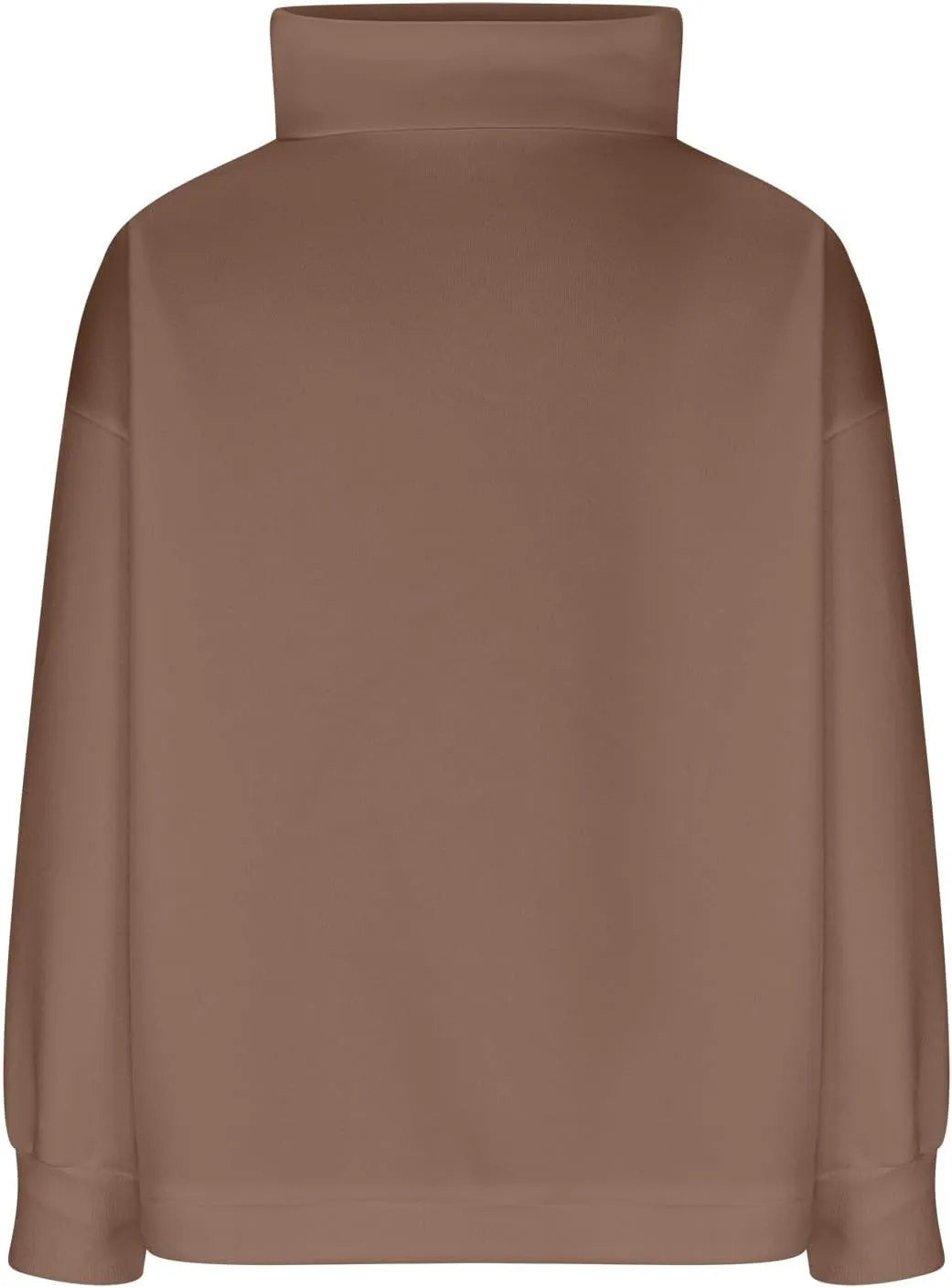 Womens Cowl Neck Sweatshirt Long Sleeve Y2K Hoodies Solid Color Loose Ual Pullover Tops 2024 Fall Winter Clothes