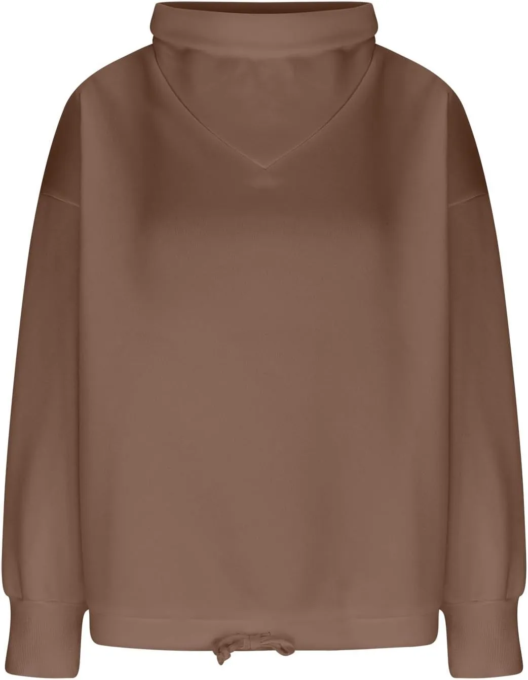 Womens Cowl Neck Sweatshirt Long Sleeve Y2K Hoodies Solid Color Loose Ual Pullover Tops 2024 Fall Winter Clothes