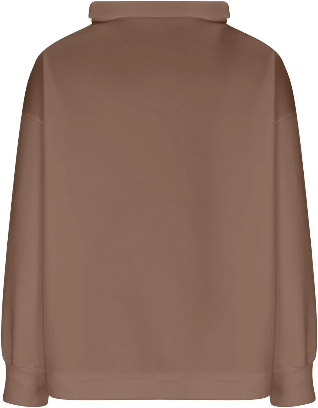 Womens Cowl Neck Sweatshirt Long Sleeve Y2K Hoodies Solid Color Loose Ual Pullover Tops 2024 Fall Winter Clothes