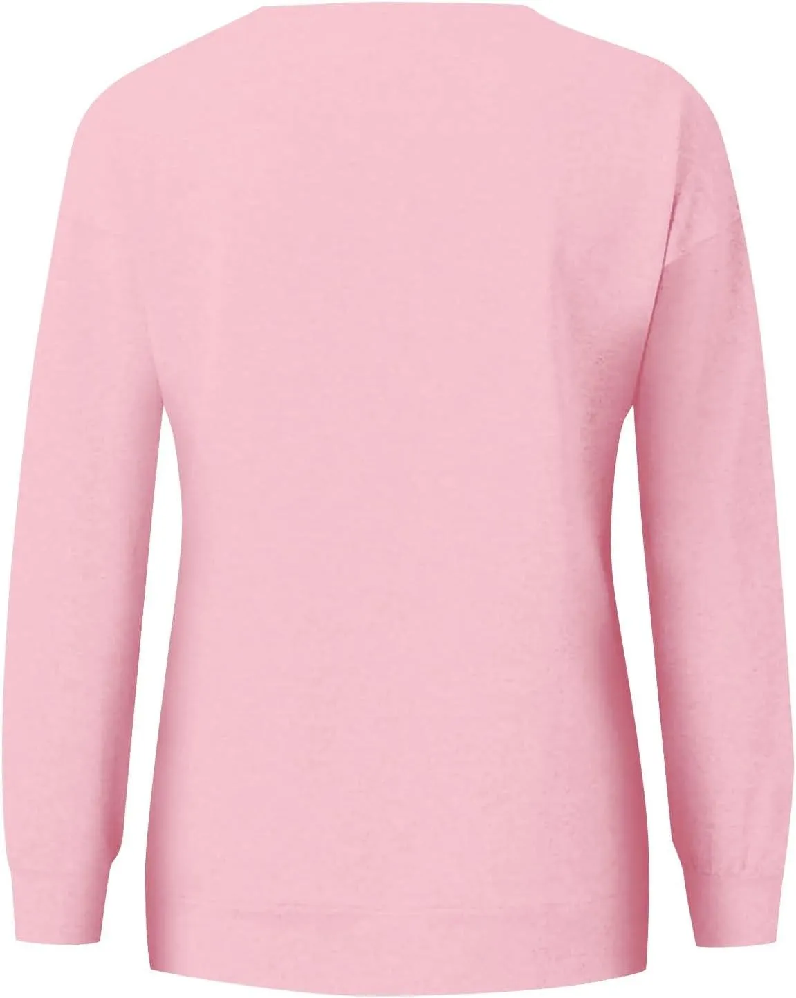Womens Crewneck Sweatshirt Fleece Long Sleeve Cute Sweatshirts No Hooded Y2k Plain Trendy Hoodies with Pockets