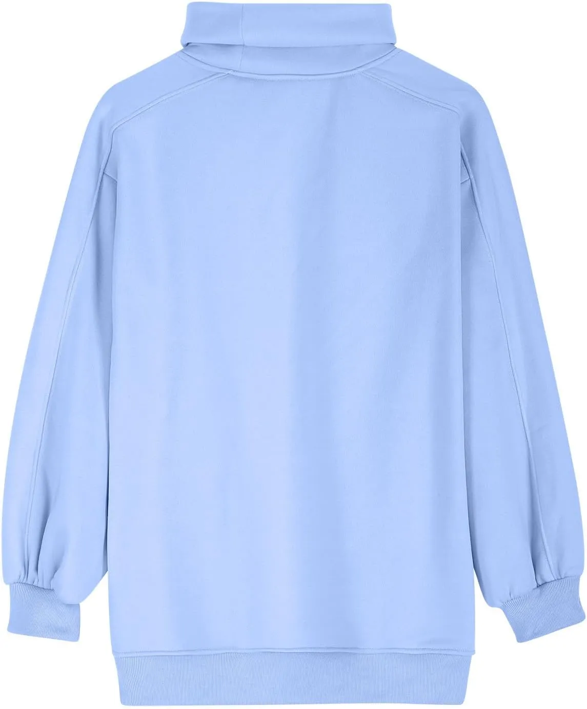 Womens Cute Oversized Hoodies Trendy High Neck Pullover Shirts Teen Girls Preppy Sweatshirts Fall Winter Clothes 2024