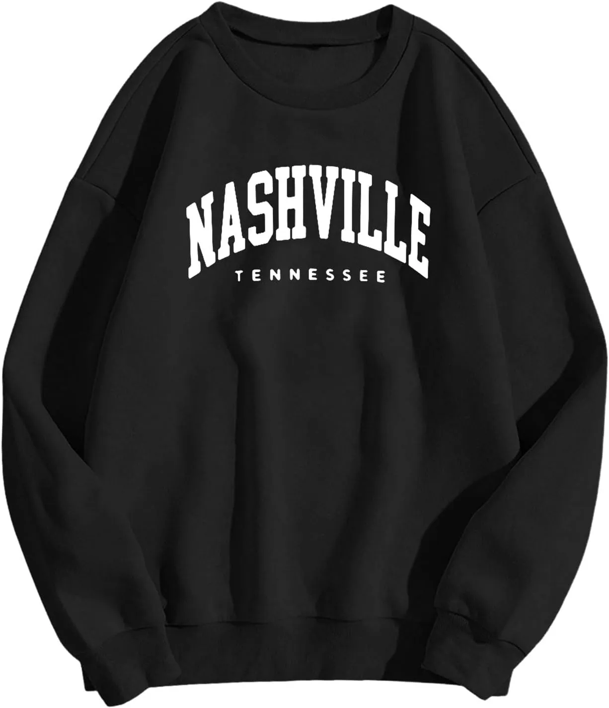 Women's Nashville Tennessee Country Sweatshirts Round Neck Workou Sports Sweaters Loose Fit Hoodies Essential Y2K