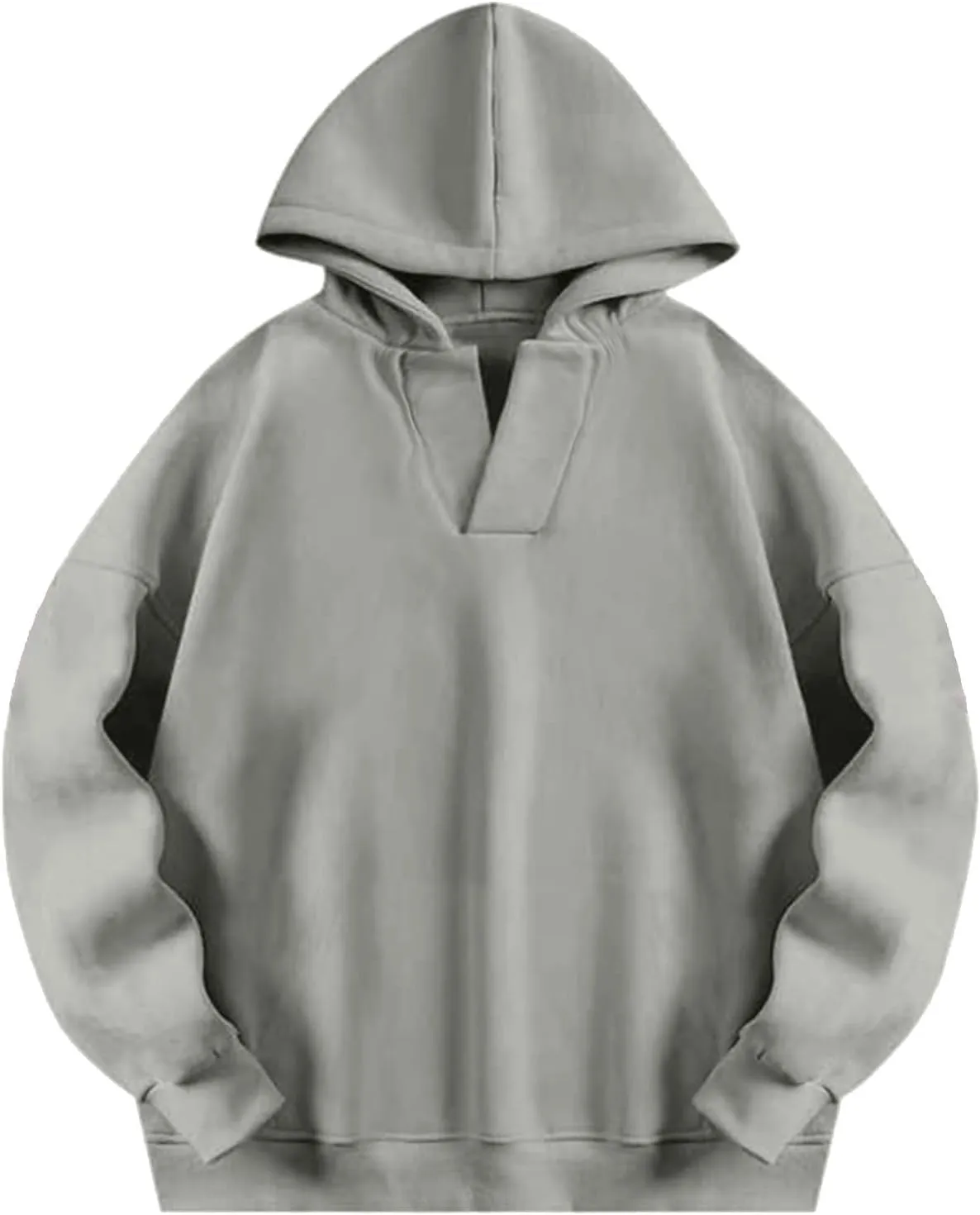 Womens Oversized Hoodies Fleece Long Sleeve Sweatshirts Lapel V Neck Casual Sweaters Pullover Fall Fashion Outfits 2024