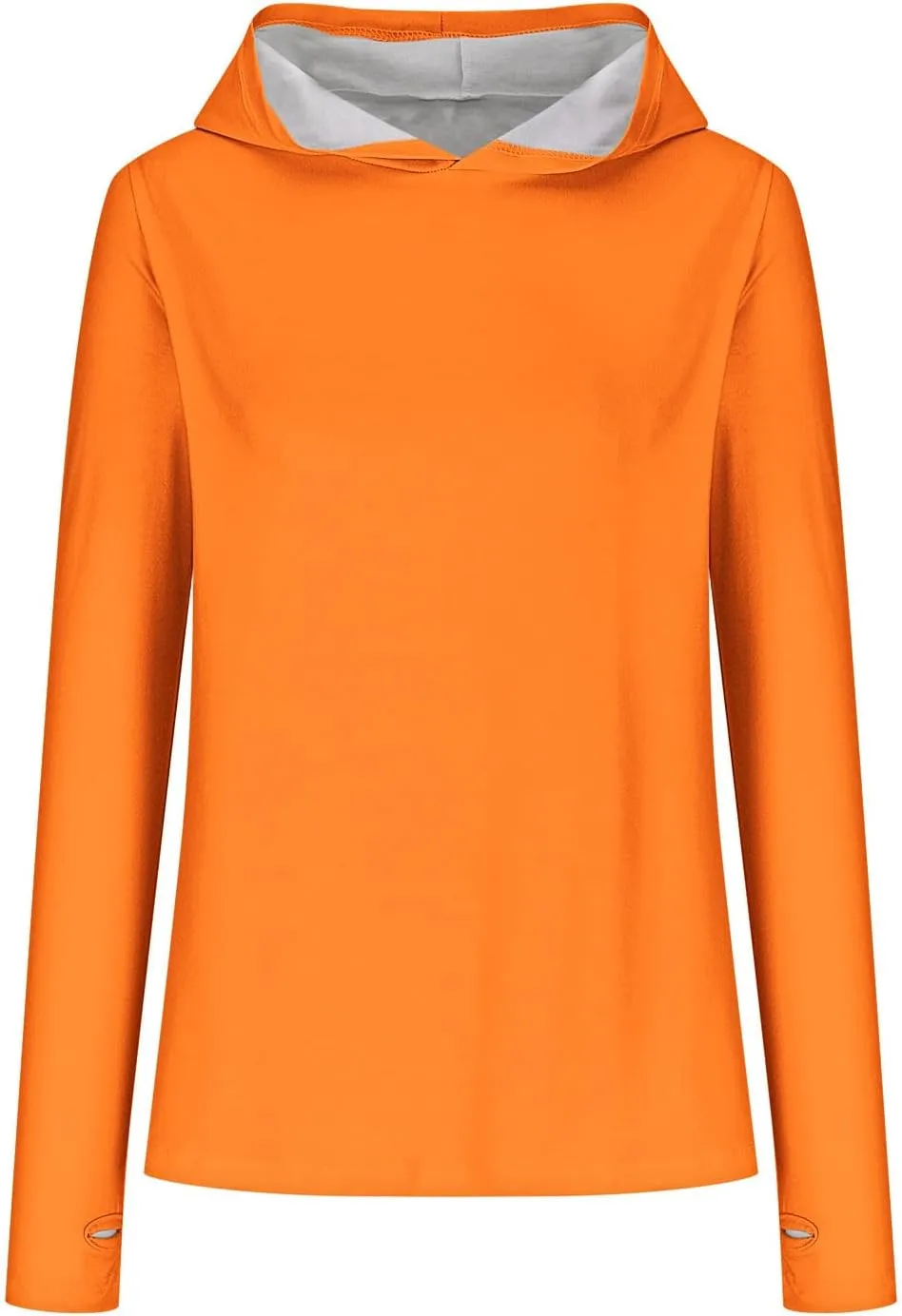 Womens Pullover Hoody Tops with Thumb Holes Plus Size Long Sleeve Fall Spring Shirts No Feece Not Sweatshirt Tops