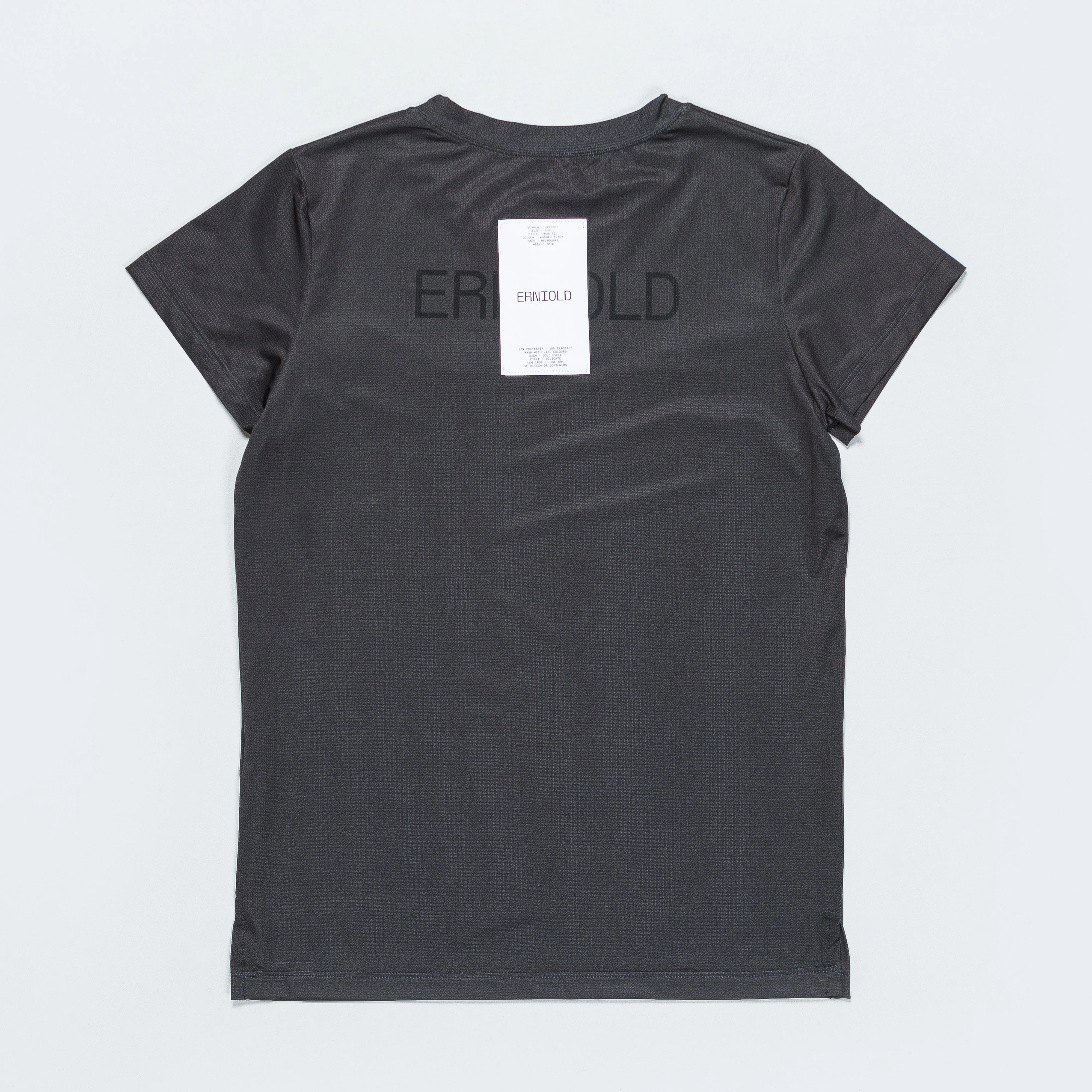 Womens Run Tee - W. Black