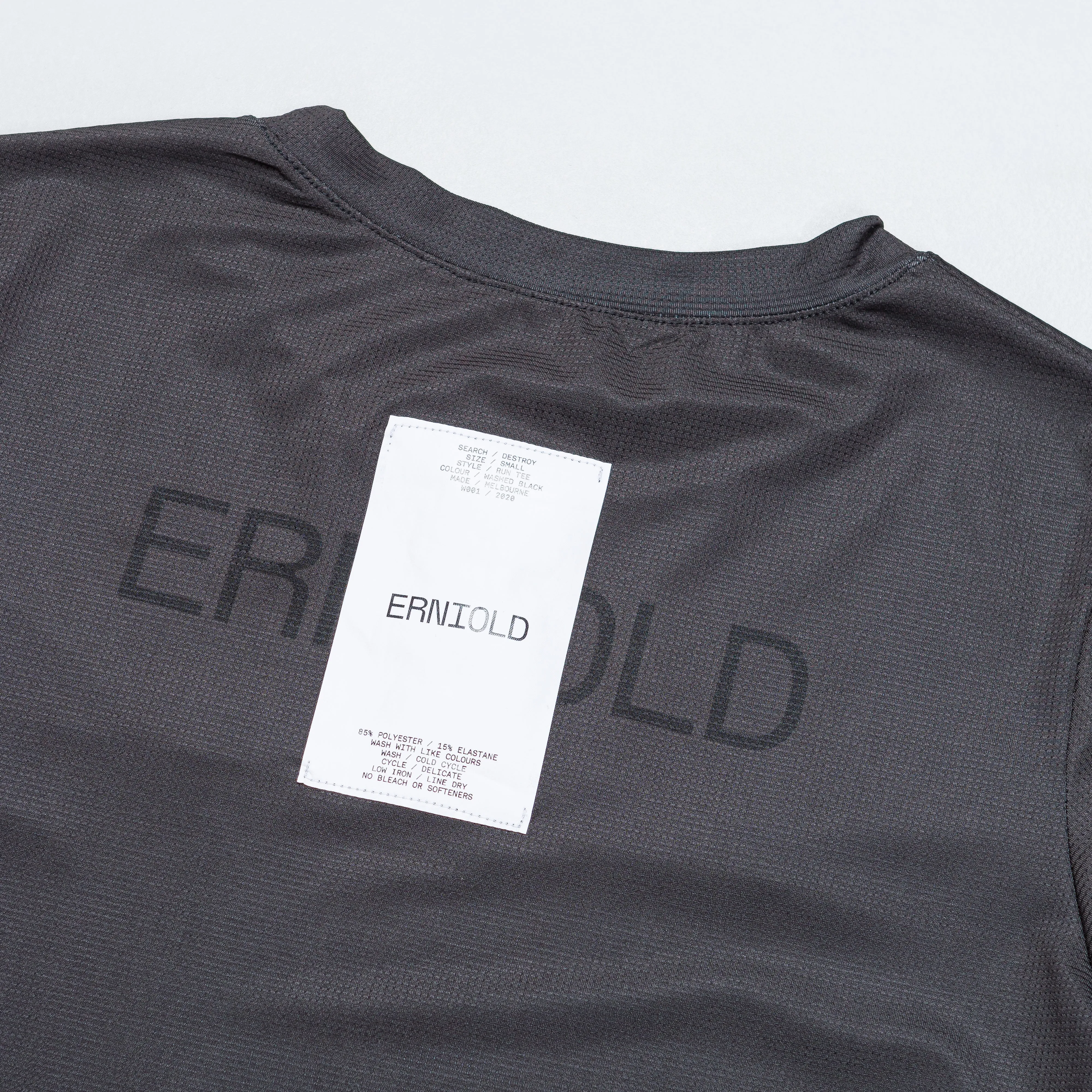 Womens Run Tee - W. Black