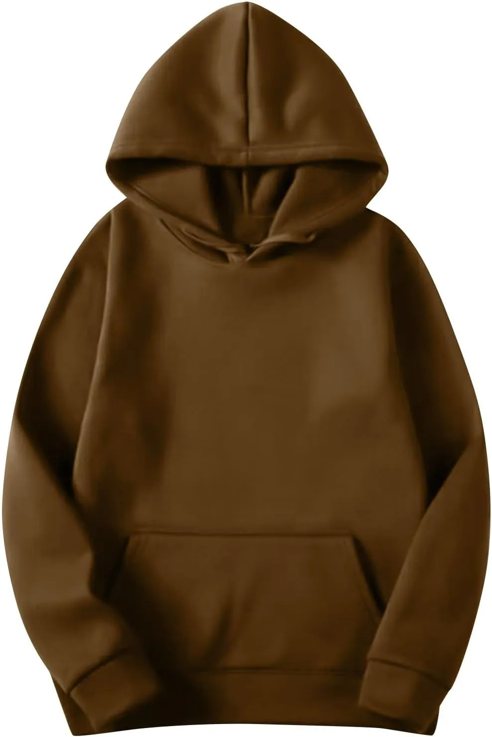 Womens Solid Color Oversized Hoodies Trendy Hooded Sweatshirts Pullover Cute Sweater Tops Teen Girls Clothes 2024