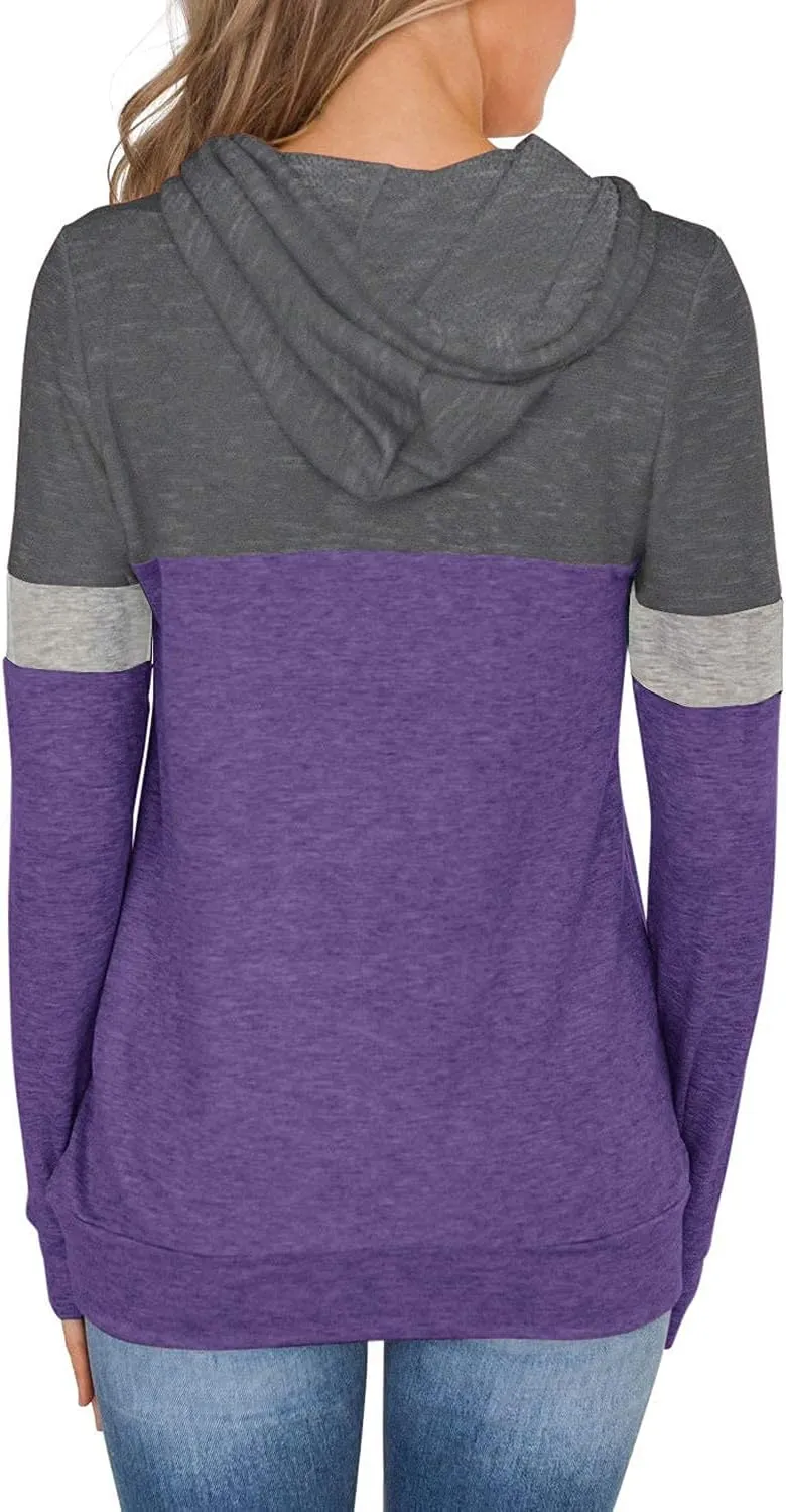 Womens Tops Ladies Tunics Casual Shirts Long Sleeve Hoodie Pullover Blouses Loose Fitting Tees Fashion Clothing Sweatshirts