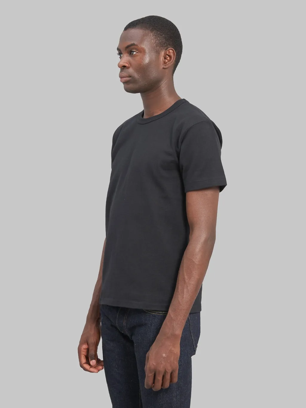 Wonder Looper Double Heavyweight Crewneck T-Shirt Black