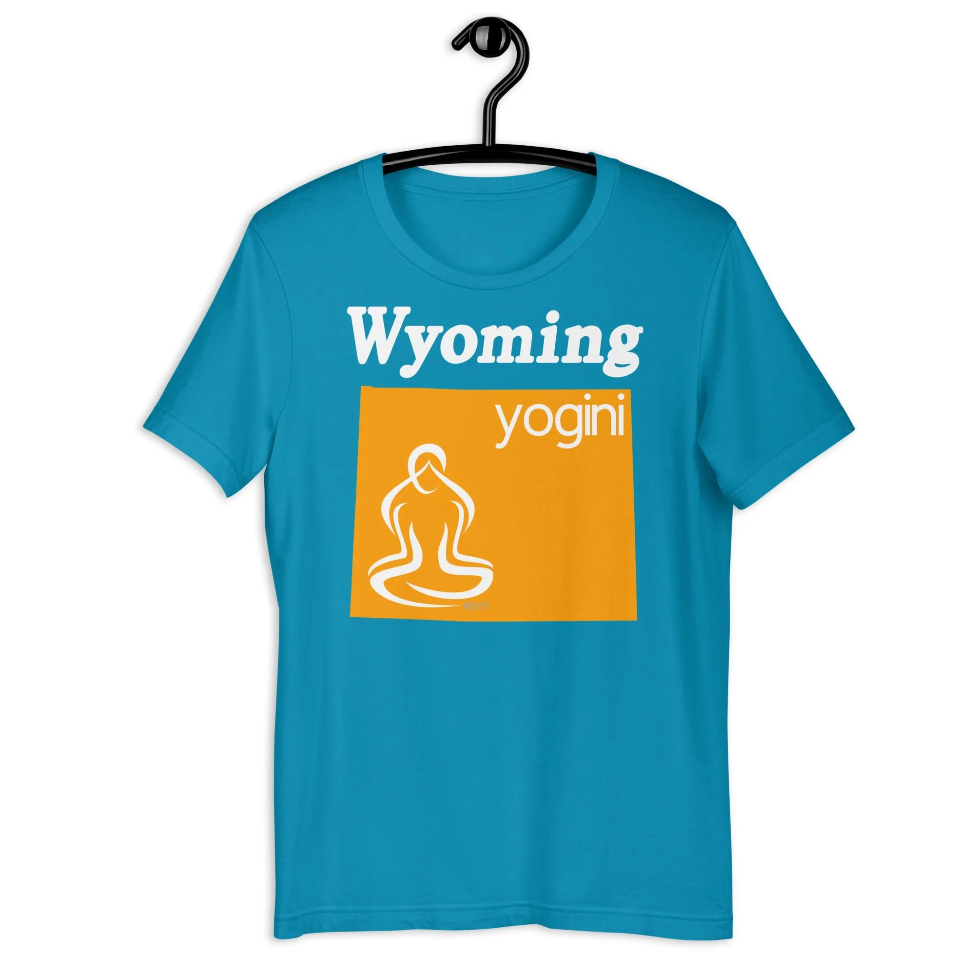 Wyoming Map Yogini Dark Shirt
