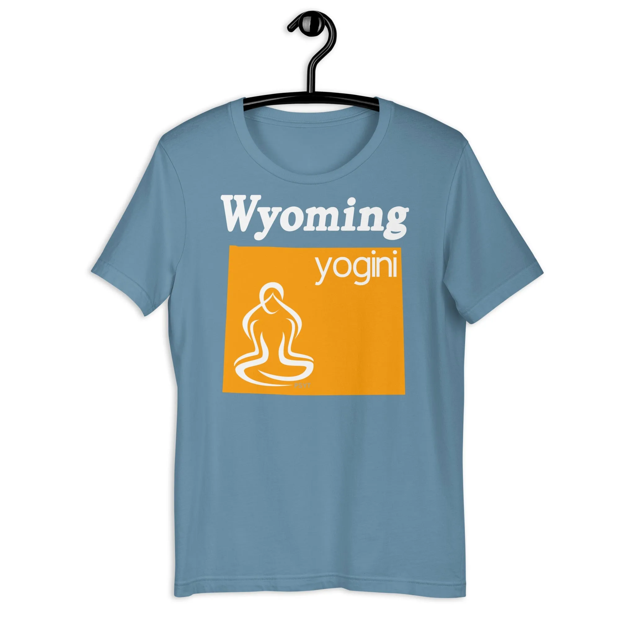 Wyoming Map Yogini Dark Shirt