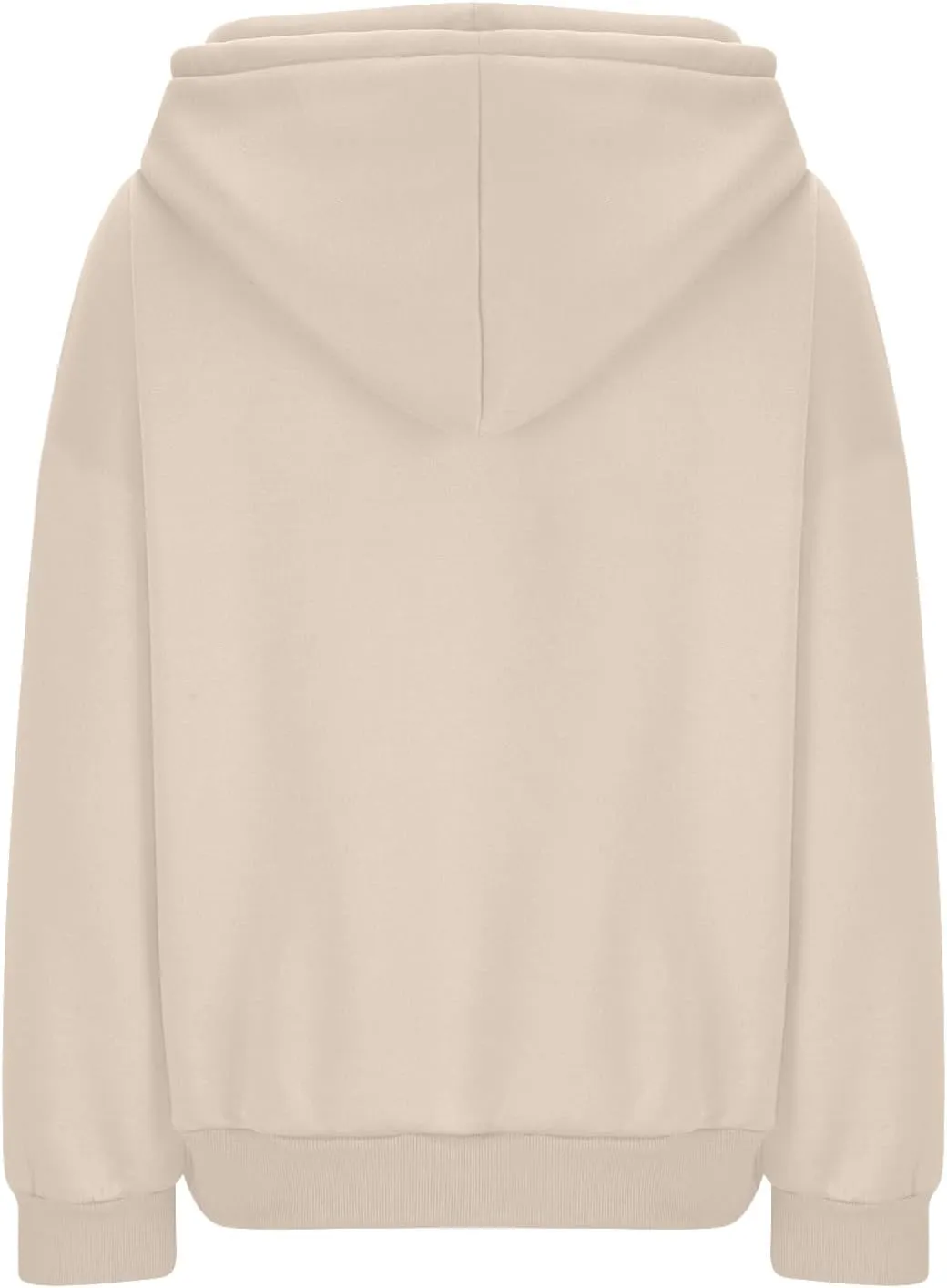 yardsong Hoodies for Women 2024 Fashion Cowl Neck Long Sleeve Sweatshirts Teen Girls Casual Pullover with Zipper Pockets