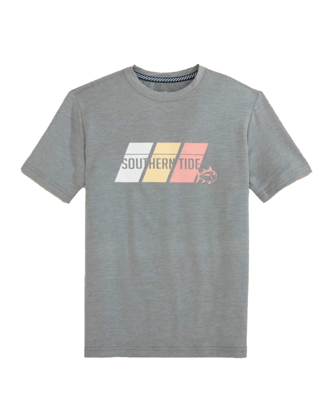Youth ST Tri Block Perf SS T-Shirt Platinum Grey