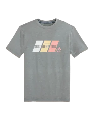Youth ST Tri Block Perf SS T-Shirt Platinum Grey