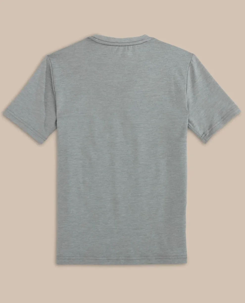 Youth ST Tri Block Perf SS T-Shirt Platinum Grey