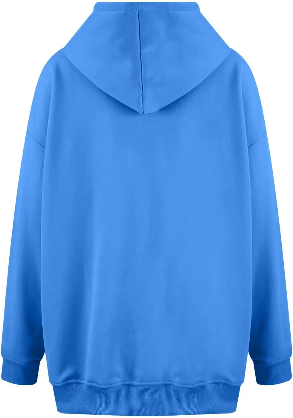 ZDRZK Plus Size Hoodies for Women Long Sleeve Shoulder Drop Sweatshirts Fall Winter Casual Fleece Loose Fit Tops Outfits