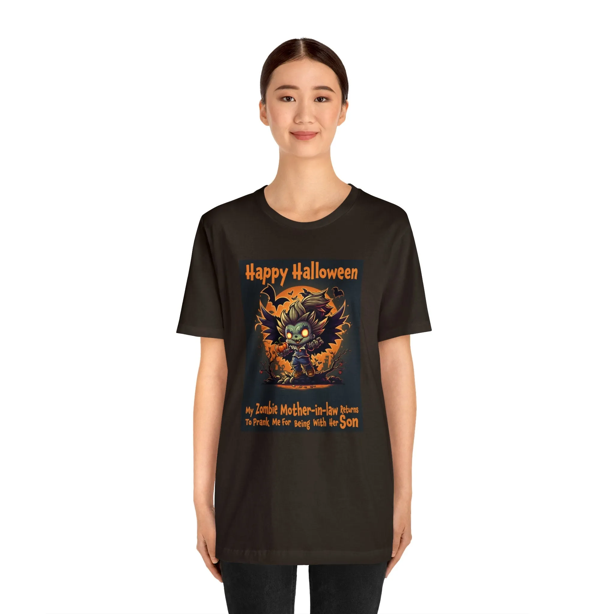 Zombie Mother-in-law Returns Tshirt | m23 T-shirts | Mother-in-law | Happy Halloween | Halloween clothe Pet Pattern