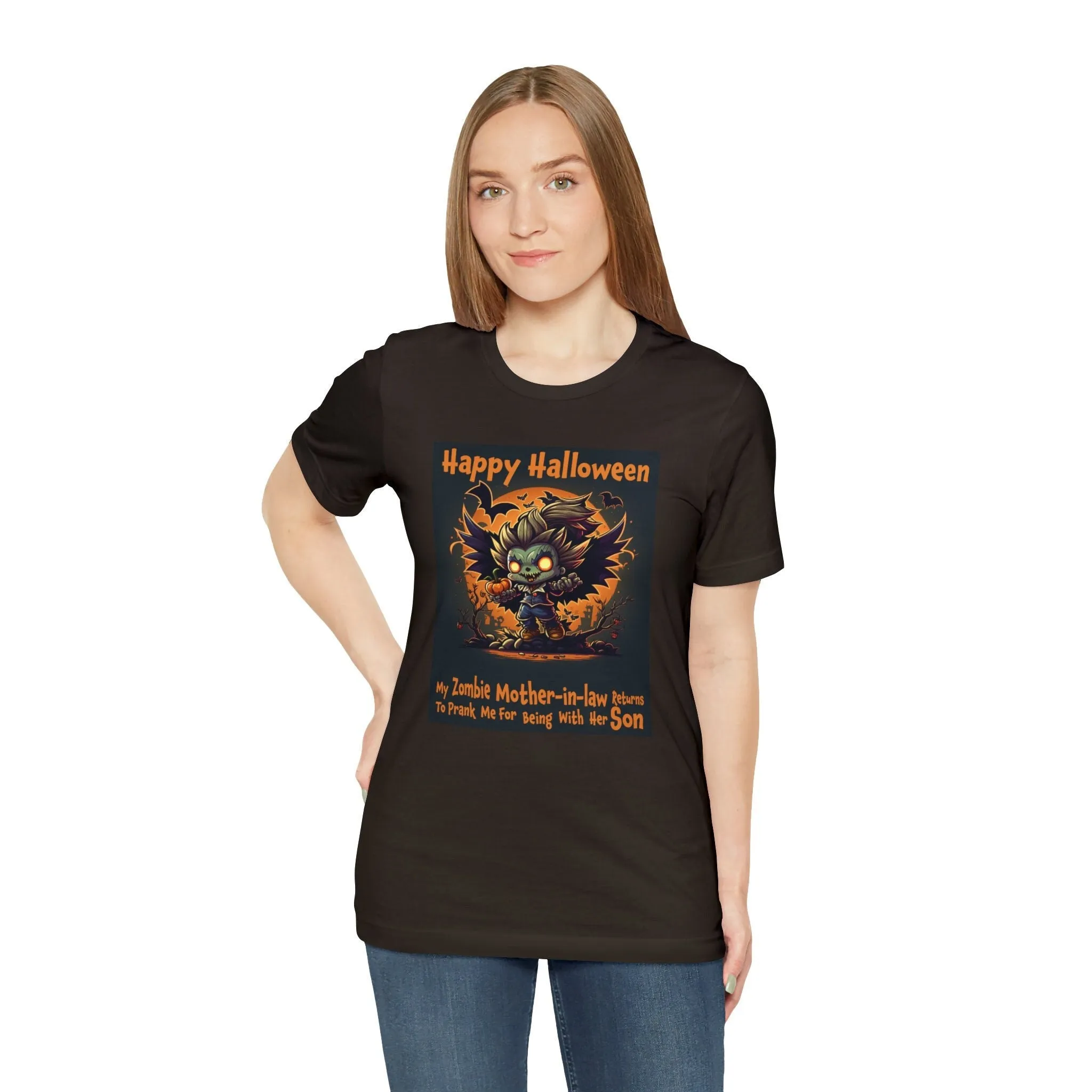 Zombie Mother-in-law Returns Tshirt | m23 T-shirts | Mother-in-law | Happy Halloween | Halloween clothe Pet Pattern